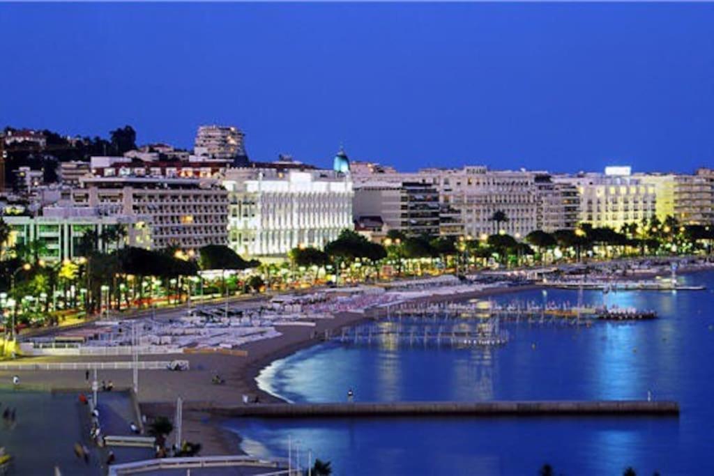 Cannes Palm Beach Parking, Clim, Wifi Plage 2' A Pieds Экстерьер фото